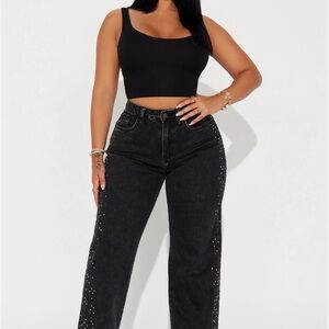 Always Shining Stretch Embellished Straight Leg Jeans